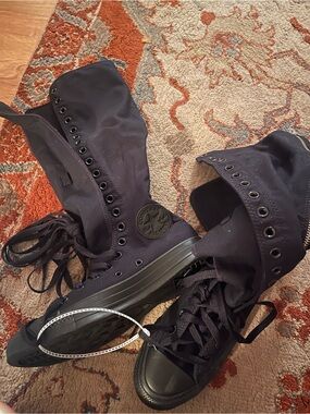 Converse Black Lace-Up High-Top Women's Boots